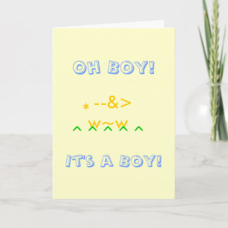 Oh Boy!  It's a Boy! Card
