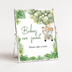 Oh Boy Jungle Safari Baby Shower Babies are Sweet Poster