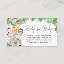 Oh Boy Jungle Safari Baby Shower Books for Baby