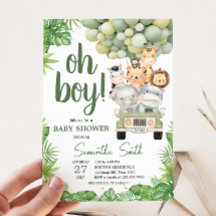 Oh Boy Jungle Safari Baby Shower 