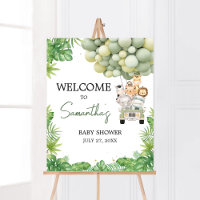 Oh Boy Jungle Safari Baby Shower Welcome