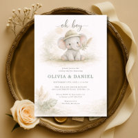 Oh Boy Jungle Safari Couples Baby Shower