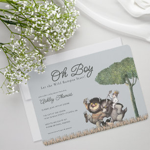 Oh Boy! Let the Wild Rumpus Start   Baby Shower Invitation
