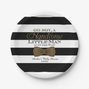 Oh Boy Little Man Paper Plates
