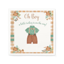 Oh Boy Little Turkey Baby Shower