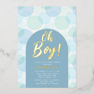 Oh Boy Polka Dots Baby Shower