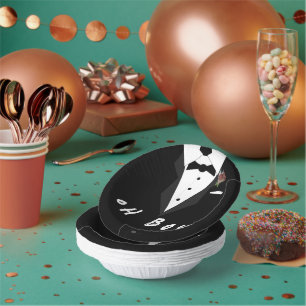 Oh Boy! Tuxedo Paper Plate