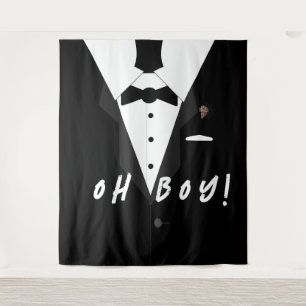 Oh Boy! Tuxedo Tapestry