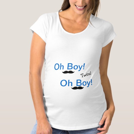 Oh Boy Twins Funny Maternity Shirt
