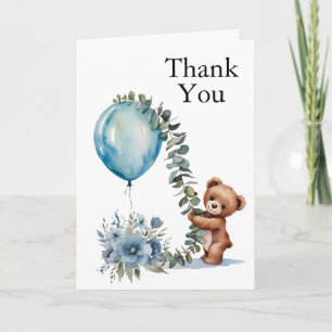 Oh Boy! We Can Bearly Thank You" Teddy Bear  You Card