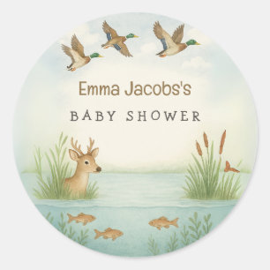 Oh Boy! Woodland Baby Shower Stickers