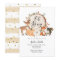 Oh Boy woodland pumpkin baby shower invitation