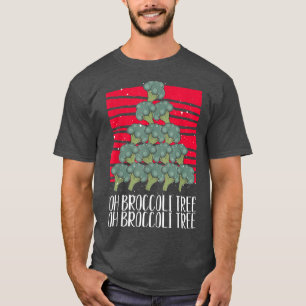 Oh Broccoli Tree Vegetarian Xmas Vegan Merry Chris T-Shirt