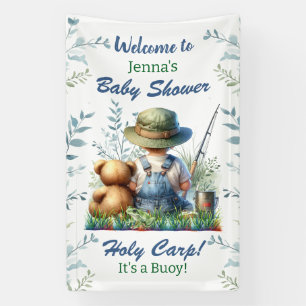 Oh Buoy, it's a Boy! Fishing Themed Baby Shower Banner