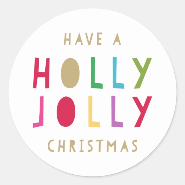 Oh By Golly | Gift Tag Stickers (Front)