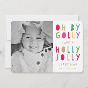 Oh by Golly Holiday Photo Card