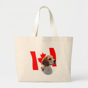 Oh Canada....and Beagles. Large Tote Bag
