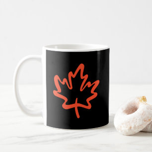 Oh Canada! Day Big Red Canadian Maple Leaf Coffee Mug
