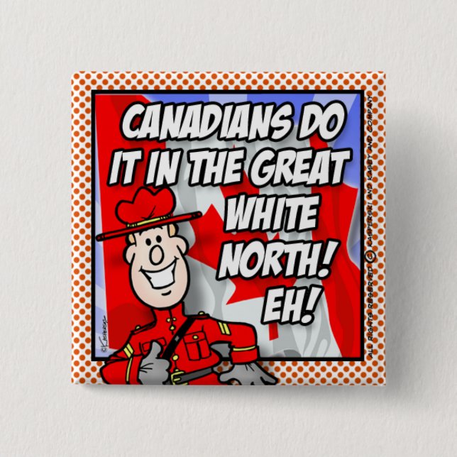 Oh Canada EH! 15 Cm Square Badge (Front)