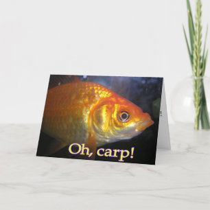 Oh, carp! Belated Birthday Card