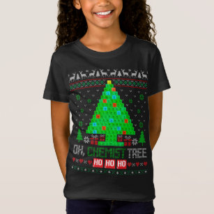 Oh Chemist Tree Christmas Chemistry Science Period T-Shirt