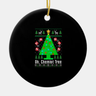 Oh Chemist Tree Merry Chemistree Chemistry Ugly Ch Ceramic Tree Decoration