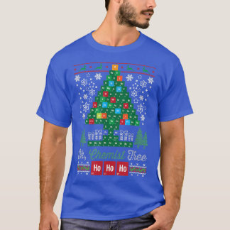 Oh Chemist Tree Merry Christmas Chemistree Scienti T-Shirt