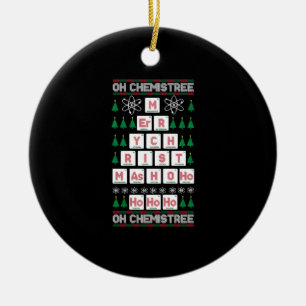 oh chemistree Chemist Science Christmas Ceramic Tree Decoration
