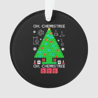 Oh Chemistree Chemist Tree Funny Science Christmas Ornament
