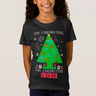 Oh Chemistree Chemist Tree Funny Science Christmas T-Shirt