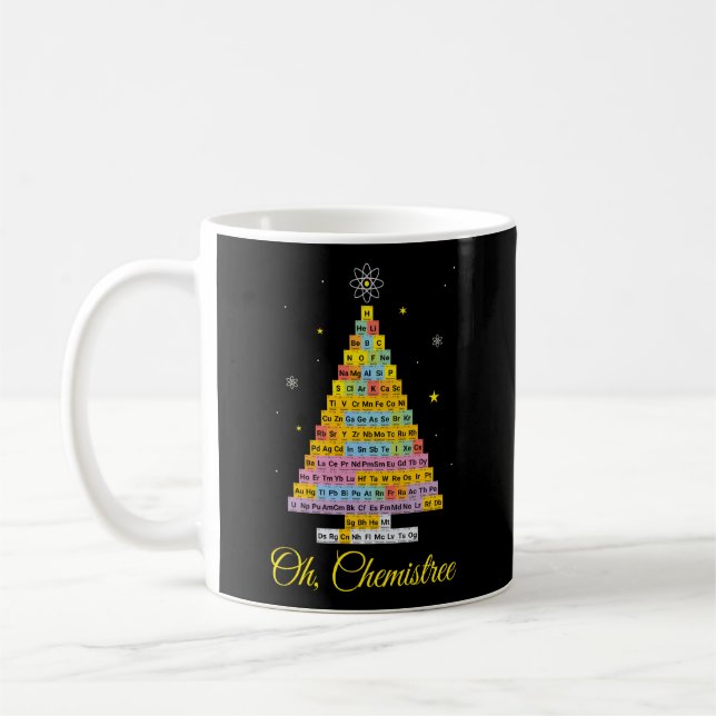Oh Chemistree Chemistry Periodic Table Elets Tree Coffee Mug (Left)