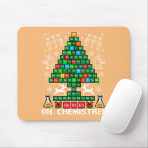 Oh Chemistree Christmas Chemistry Science Periodic Mouse Mat