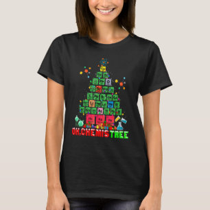 Oh Chemistree Christmas Tree Xmas Lights Chemistry T-Shirt