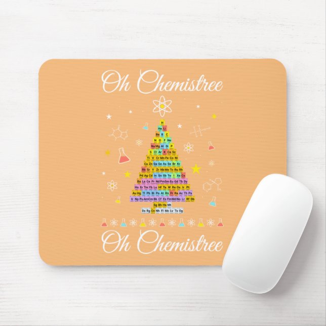 Oh Chemistree Colourful Periodic Table Elements Ch Mouse Mat (With Mouse)