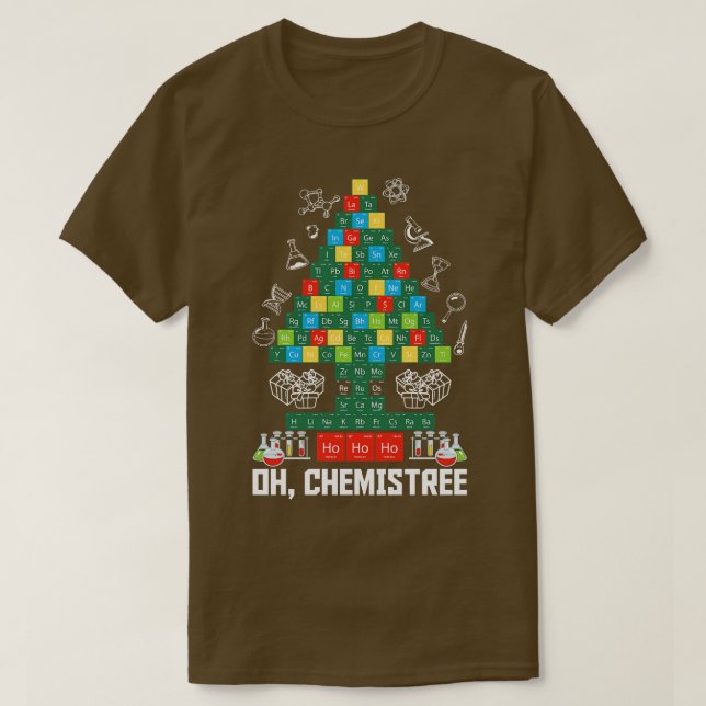 Oh Chemistree Funny Chemistry T-Shirt (Design Front)