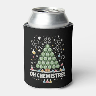 Oh Chemistree Periodic Table Chemistry Christmas Can Cooler