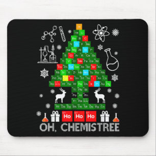 Oh Chemistree Scientist Chemical Christmas Xmas Te Mouse Mat