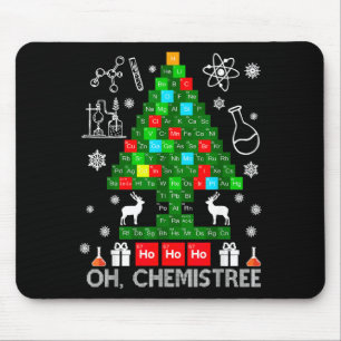 Oh Chemistree Scientist Chemical Christmas Xmas Te Mouse Mat