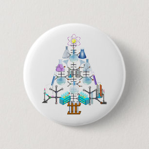 Oh Chemistry, Oh Chemist Tree 6 Cm Round Badge