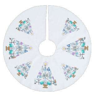 Oh Chemistry, Oh Chemist Tree Brushed Polyester Tree Skirt