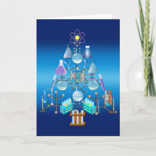 Oh Chemistry, Oh Chemist Tree Christmas Holiday Card