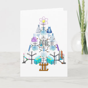 Oh Chemistry, Oh Chemist Tree Christmas Holiday Card