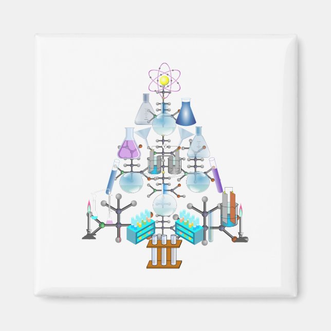 Oh Chemistry, Oh Chemist Tree Magnet (Front)