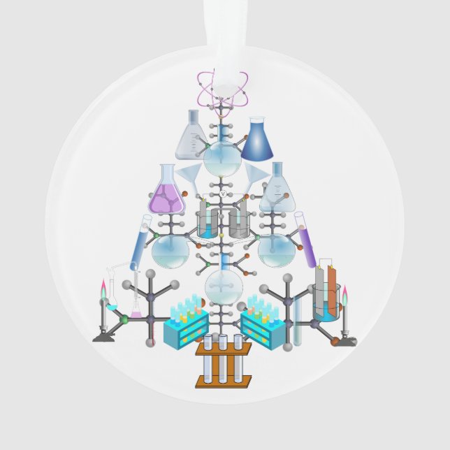 Oh Chemistry, Oh Chemist Tree Ornament (Back)