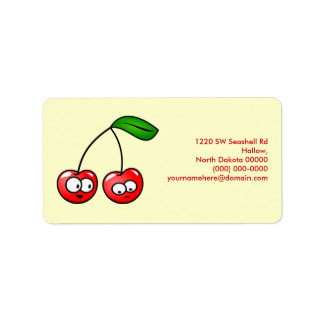 Oh, Cherry Up! Cherries Address Label