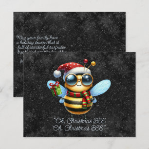 Oh, Christmas BEE, Oh, Christmas BEE Friendly BEE Postcard