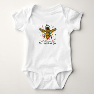 Oh Christmas Bee Oh Christmas Bee Light Baby Bodysuit