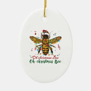 Oh Christmas Bee Oh Christmas Bee Light Ceramic Tree Decoration
