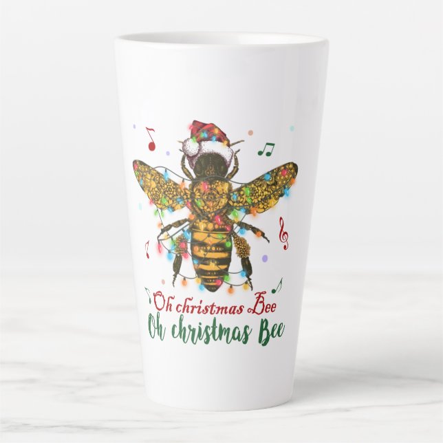 Oh Christmas Bee Oh Christmas Bee Light Latte Mug (Front)