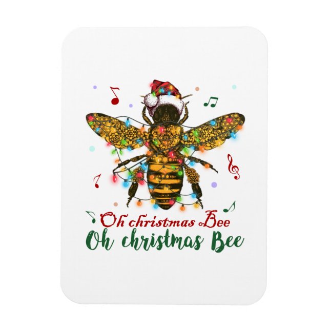 Oh Christmas Bee Oh Christmas Bee Light Magnet (Vertical)